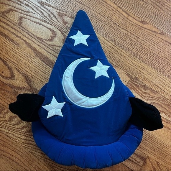 Vintage Disneyland Blue Velveteen Mickey Mouse Fantasia Hat main image 5